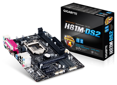 GIGABYTE H81M-DS2 Intel H81 Soket 1150 DDR3 1600MHz VGA Anakart