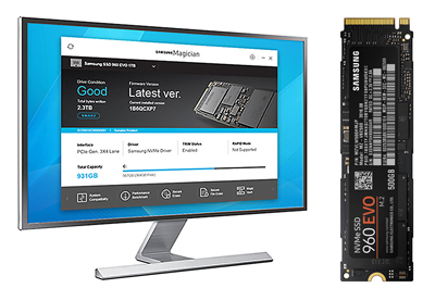 Samsung 500GB 960 EVO NVMe M.2 SSD (Okuma Hızı 3200MB / Yazma Hızı