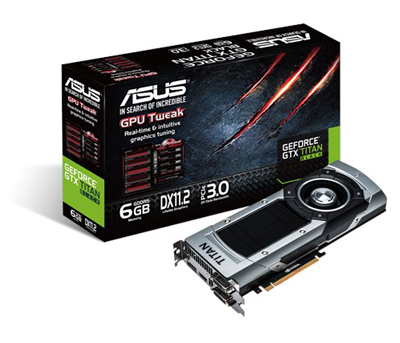 Asus GTX TITAN BLACK GDDR5 6GB 384Bit Nvidia GeForce DX11.2 Ekran Asus GTX TITAN BLACK GDDR5 6GB 384Bit Nvidia GeForce DX11.2 Ekran