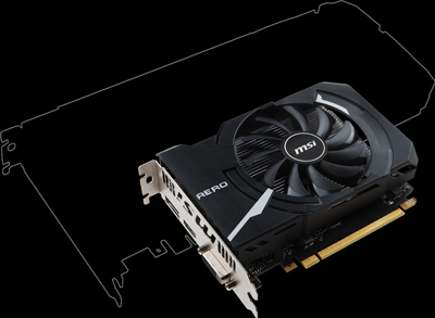 MSI RX560 AERO ITX 4G OC 4GB GDDR5 128Bit AMD Radeon DX12 Ekran