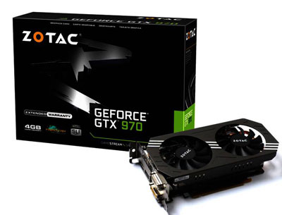 Zotac GTX970 GDDR5 4GB 256Bit Nvidia GeForce DX12 Ekran Kartı